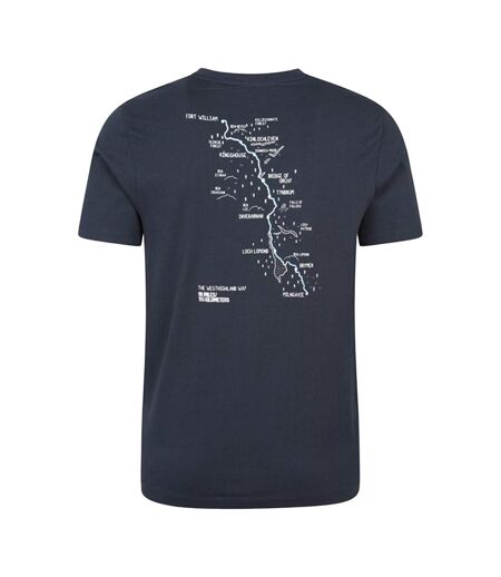 Mens west highlands short-sleeved t-shirt navy Mountain Warehouse
