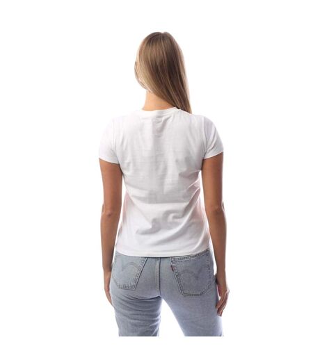 T-shirt Motif/style Patchwork Femme Blanc Vif Levis
