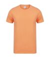Skinni Fit Men Mens Feel Good Stretch Short Sleeve T-Shirt (Coral)