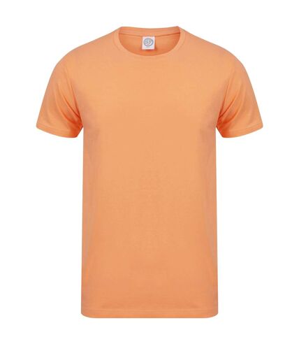 Skinni Fit Men Mens Feel Good Stretch Short Sleeve T-Shirt (Coral) - UTRW4427