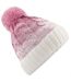 Bonnet Unisexe Adulte Ombre Rose Pâle Blanc Cassé Beechfield-1