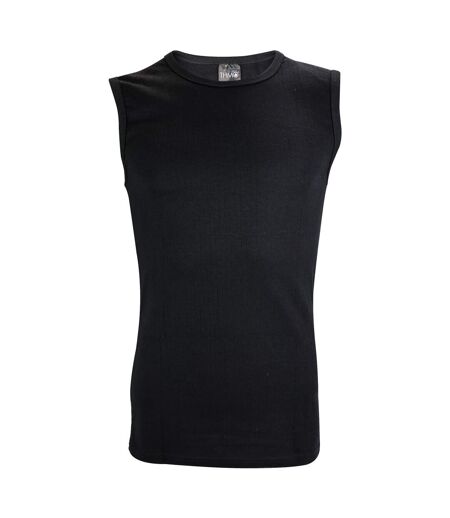Mens 6 Pack Sleeveless Thermal Vests Winter Base Layer Underwear