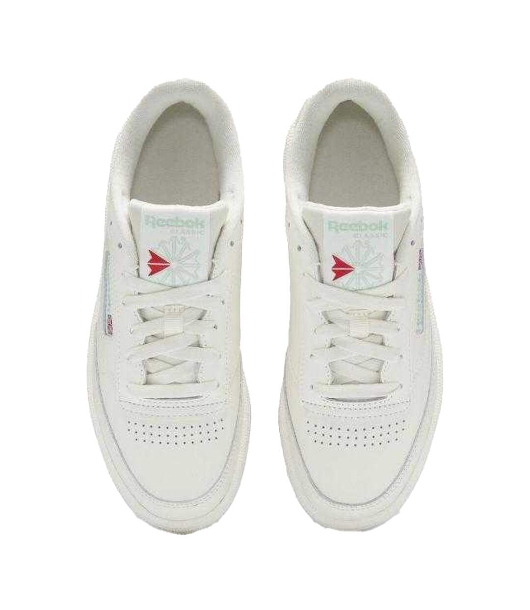 Baskets Motif/style Rétro Club C Femme Blanc Reebok-3