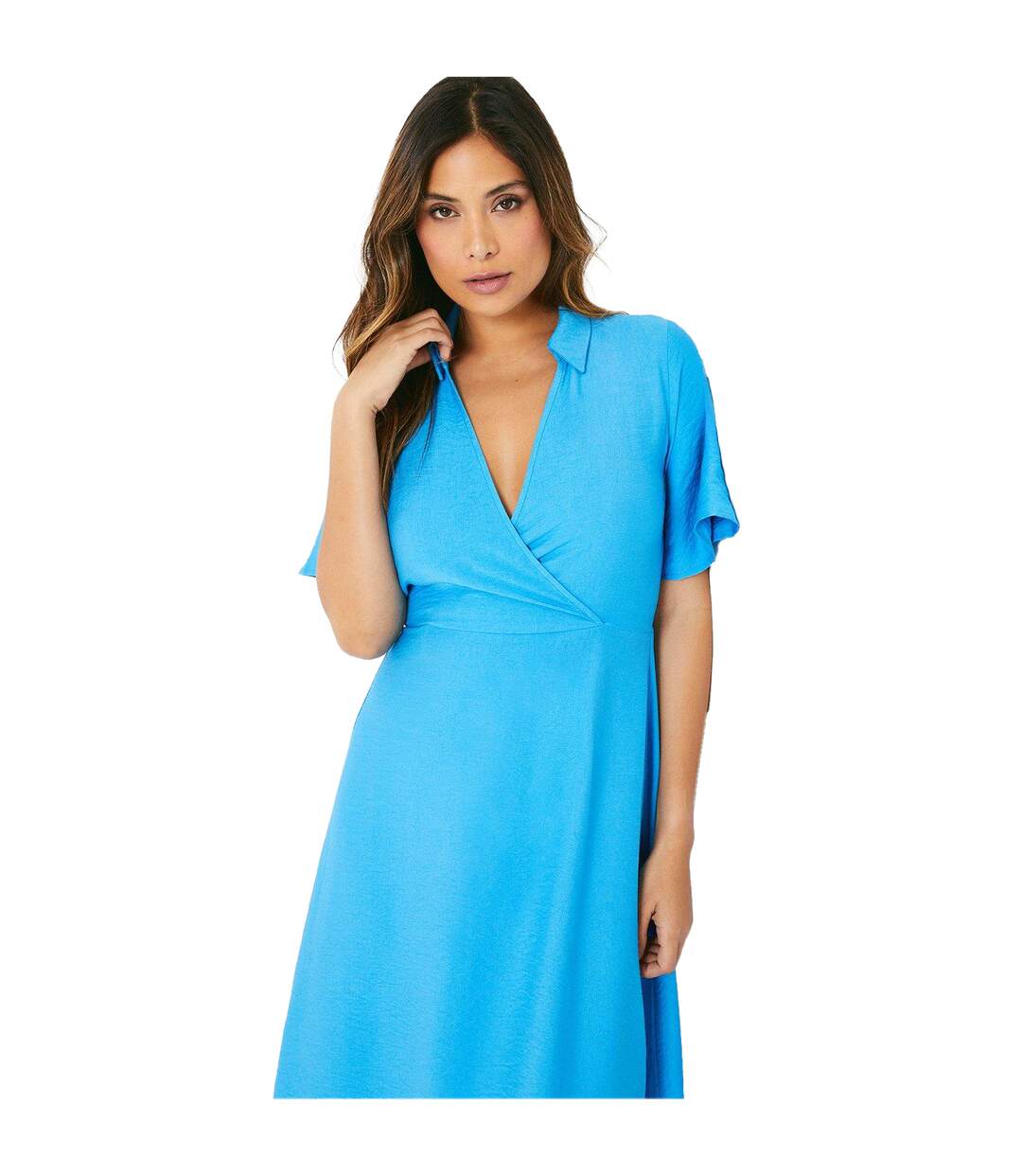 Robe mi-longue femme bleu Principles-3