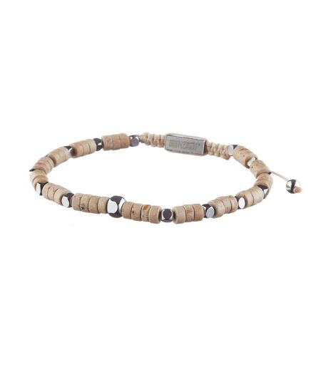 Bracelet beige/acier homme geographical norway 315018 - taille unique