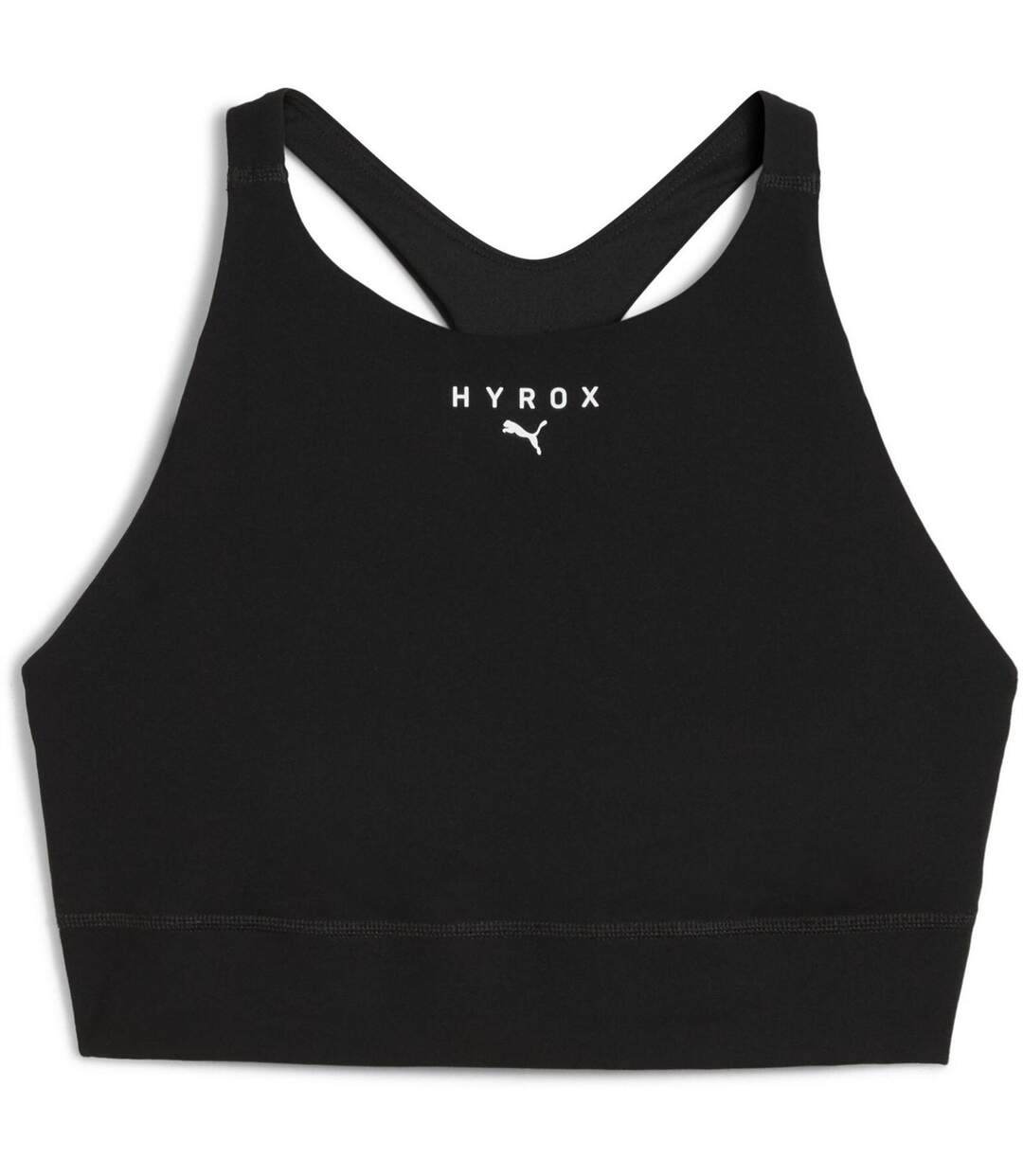 Womens/ladies Hyrox Shapeluxe Sports Bra Black Puma-1