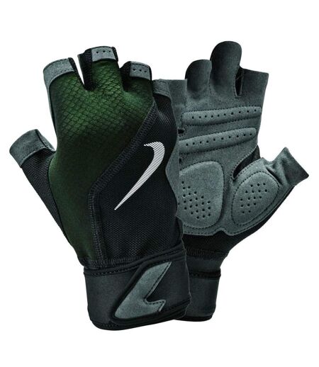 Mens Premium Fingerless Gloves Black Grey Nike
