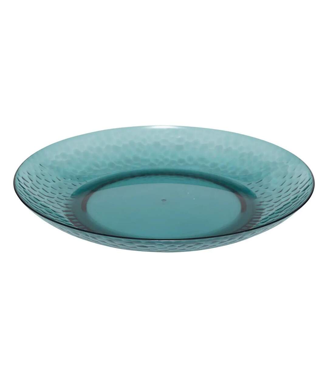 Lot de 6 Assiettes Plates Réutilisables Estiva 27cm Bleu Pétrole-1