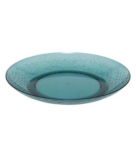 Lot de 6 Assiettes Plates Réutilisables Estiva 27cm Bleu Pétrole