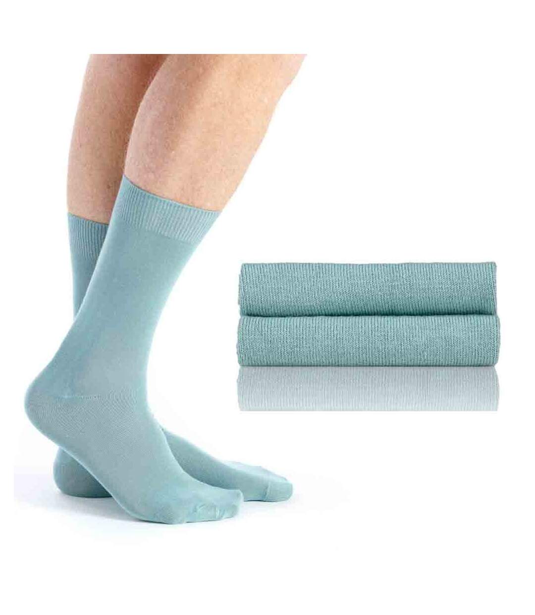 Chaussettes bambou vieux rouge Homme-1