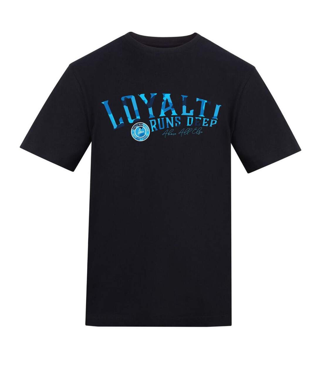Unisex Adult Big Logo T-shirt Black Loyalti-1