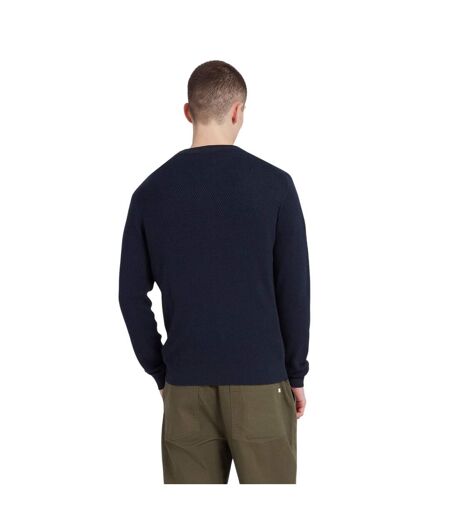 Pull Motif/style Uni Rainhill Homme Vrai Bleu Marine Farah