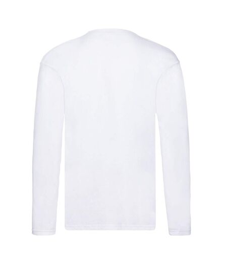 Mens original long-sleeved t-shirt white Fruit of the Loom