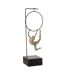 Gymnaste Cerceau sur Socle Alpha 48cm Beige & Noir-1