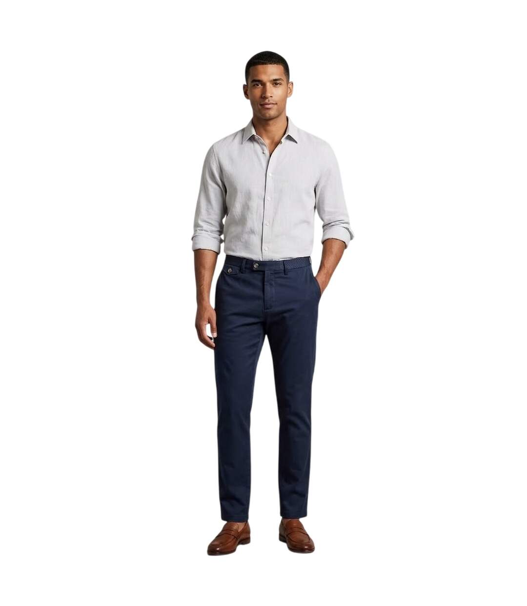 Chino Haydae Homme Bleu Marine Ted Baker-1
