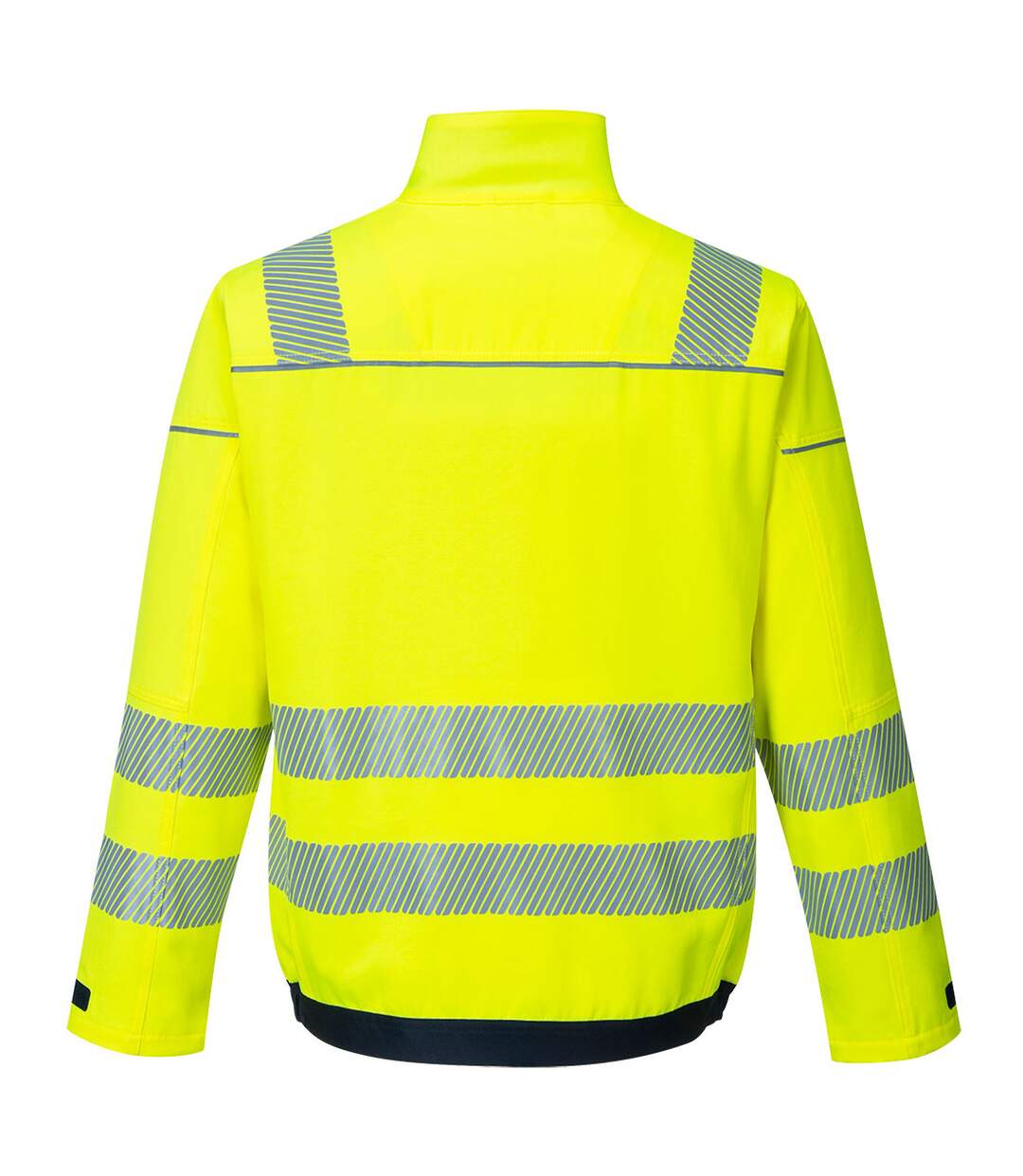 Mens pw3 hi-vis work jacket yellow/navy Portwest-2