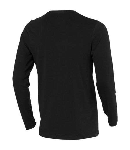 Elevate Mens Ponoka Long Sleeve T-Shirt (Solid Black) - UTPF1811