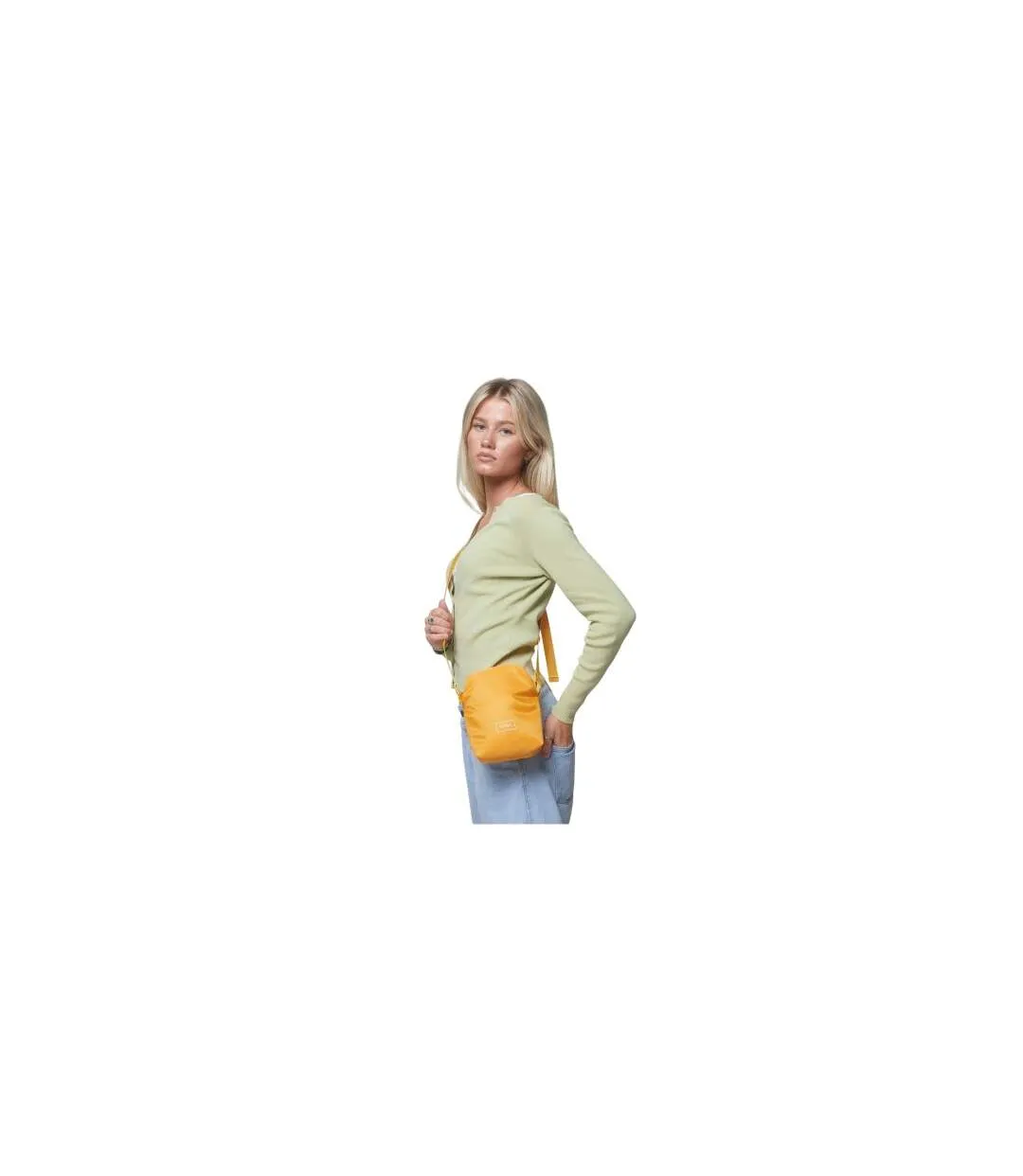 Rectangle Crossbody Bag One Size Mustard Spiral-1