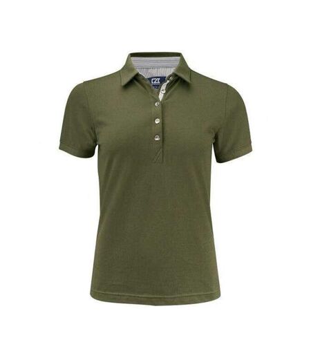 Womens/ladies Advantage Premium Polo Shirt Ivy Green Cutter & Buck