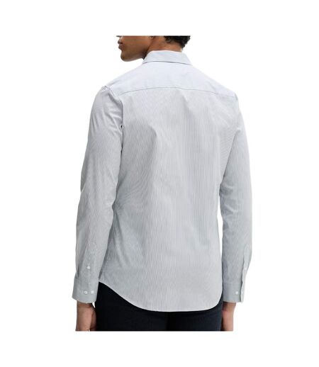 Chemise rayures slim bleu clair homme calvin klein jeans stripe stret