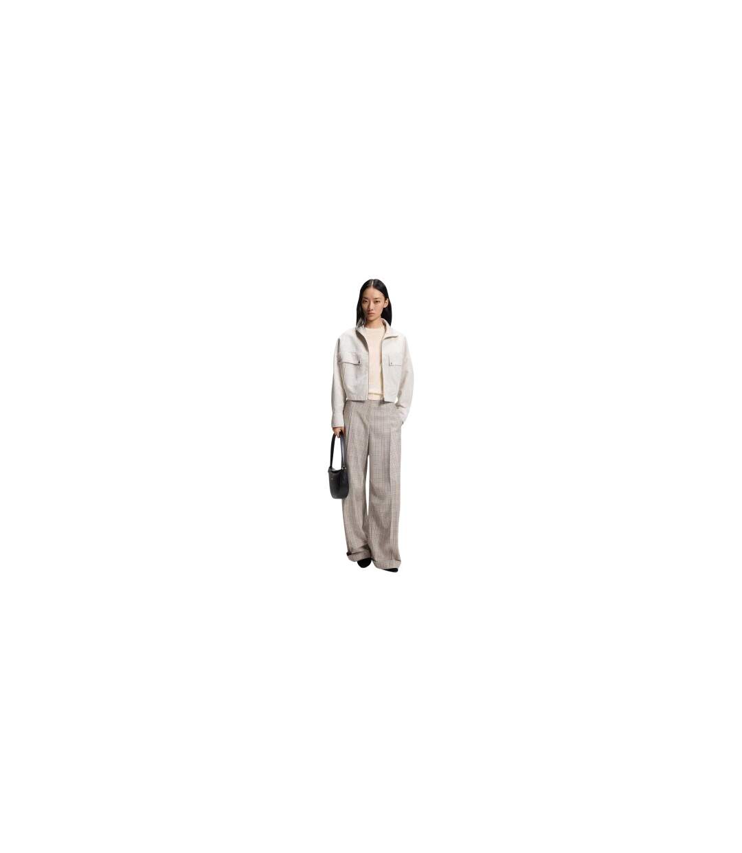 Womens/ladies Ferpina Plain Knitted Jumper Natural Boss-1