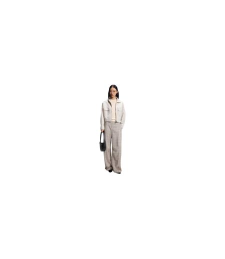Womens/ladies Ferpina Plain Knitted Jumper Natural Boss