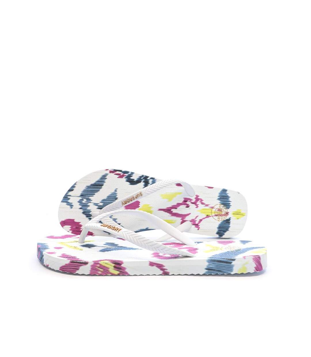 Tongs blanc femme superdry printed flip flop-1