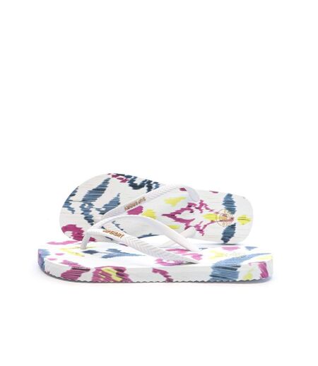 Tongs blanc femme superdry printed flip flop