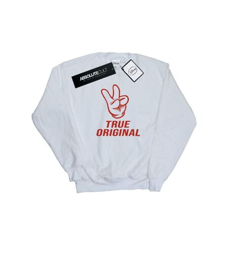 Disney Sweatshirt Mickey Mouse True Original Womens/Ladies (Blanc) - UTBI27240