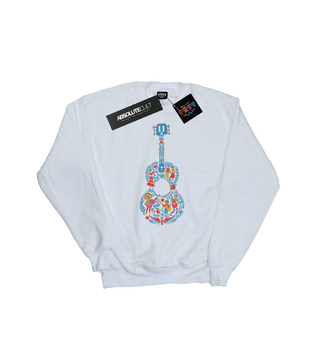 Disney Sweat-shirt à motif de guitare Coco Femmes/Dames (Blanc) - UTBI3540-1