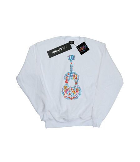 Disney Sweat-shirt à motif de guitare Coco Femmes/Dames (Blanc) - UTBI3540
