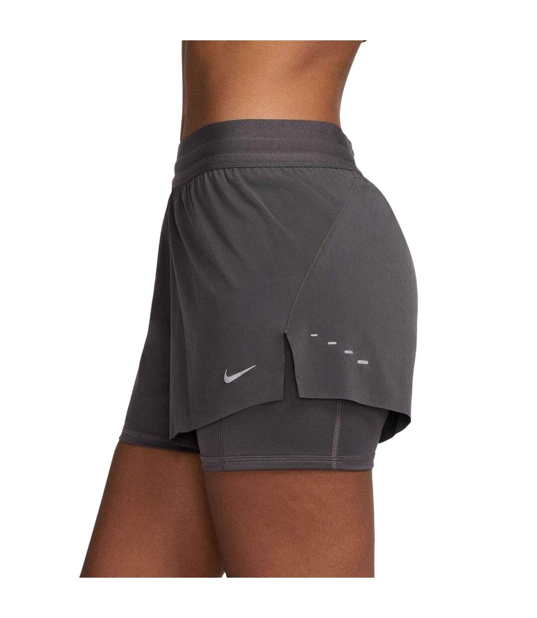 Short De Course Fit Swift Femme Gris Tonnerre Nike-3