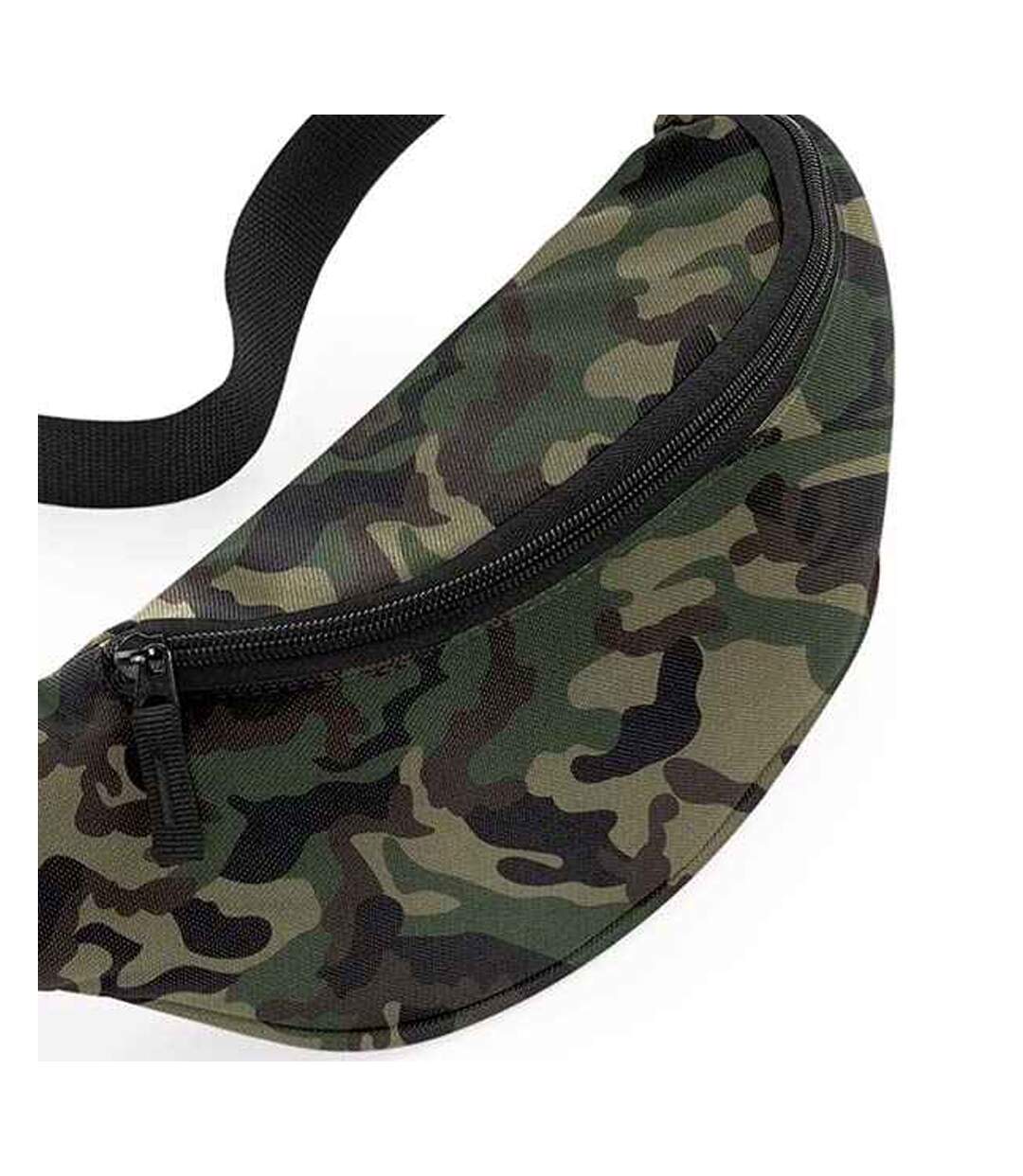 Pack of 2  Adjustable belt bag 2.5 litres  jungle camo Bagbase-2
