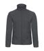 B&C Collection Mens ID 501 Microfleece Jacket (Dark Grey)
