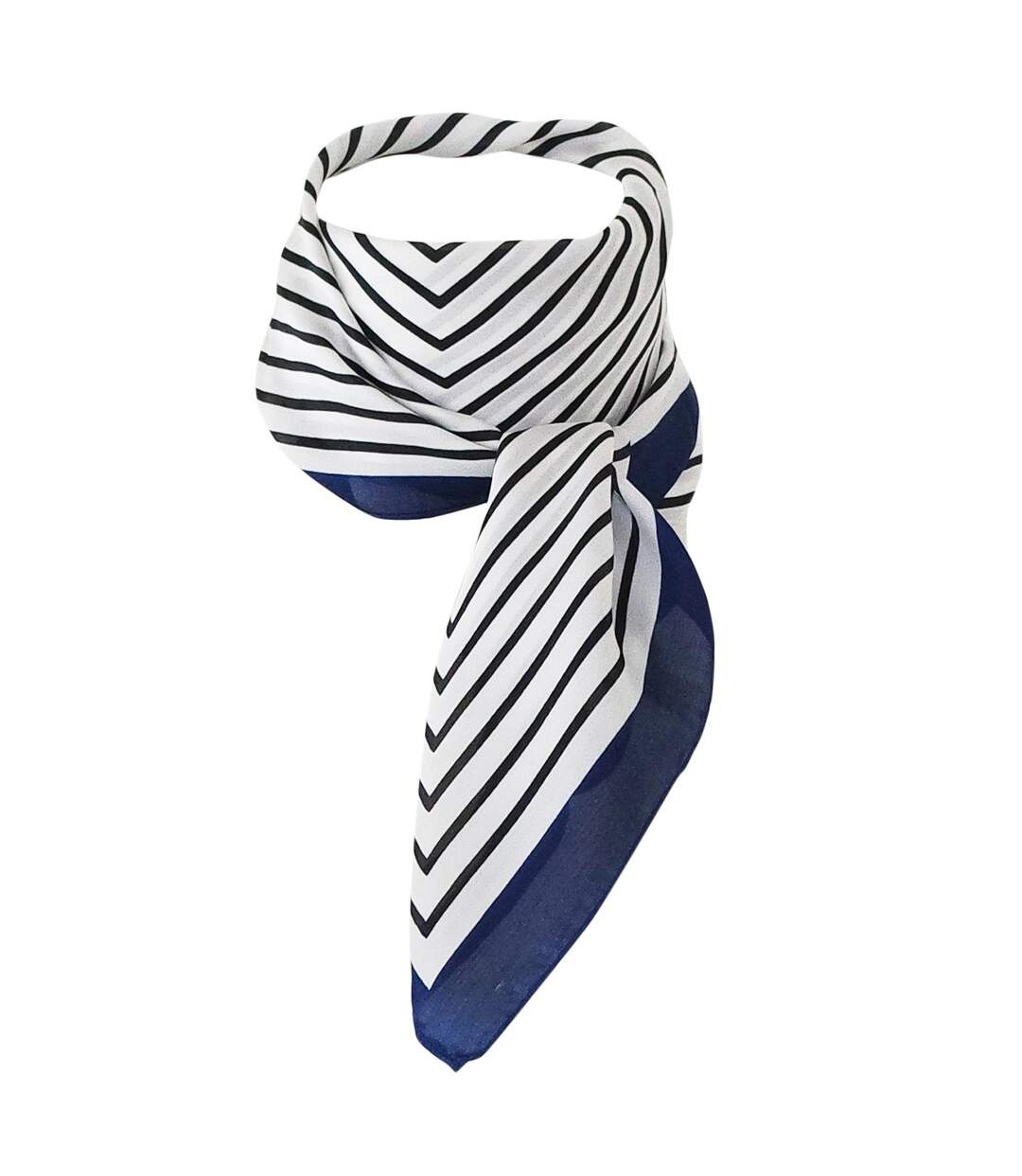 Foulard polysatin rayé-1