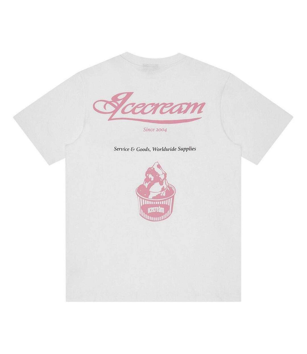 T-shirt Motif/style Imprimé Graphique Homme Blanc ICECREAM-2