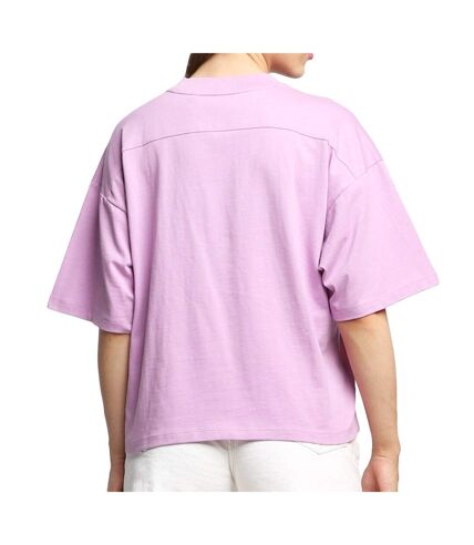 T-shirt Violet Femme Superdry Tech Boxy