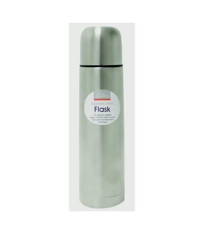 Fine Elements Stainless Steel Flask (Silver) (One Size) - UTST6177