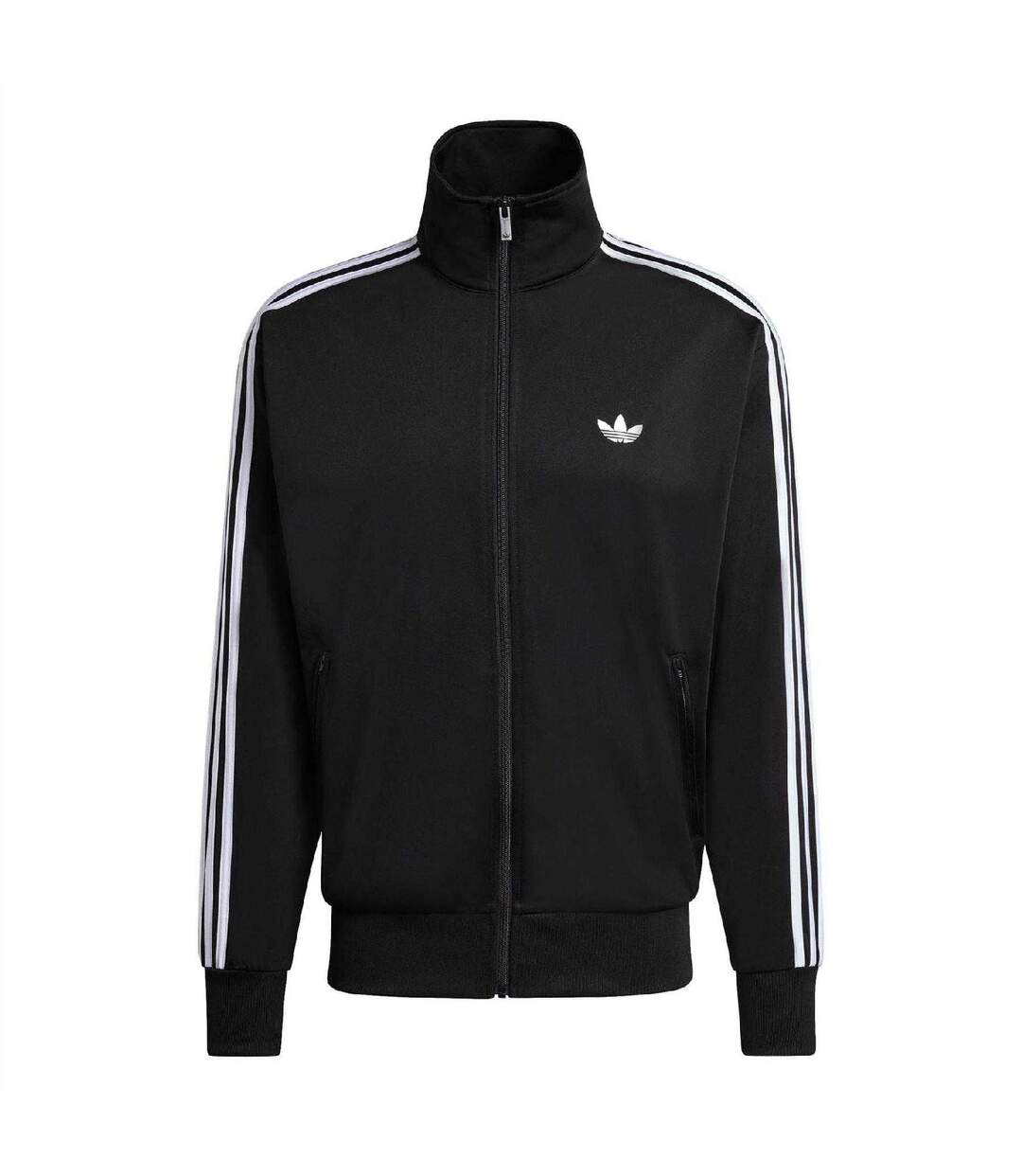 Mens Firebird Track Top Black Adidas-2