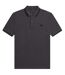 Polo Motif/style Col À Double Rayure Homme Noir Gris Fred Perry-1