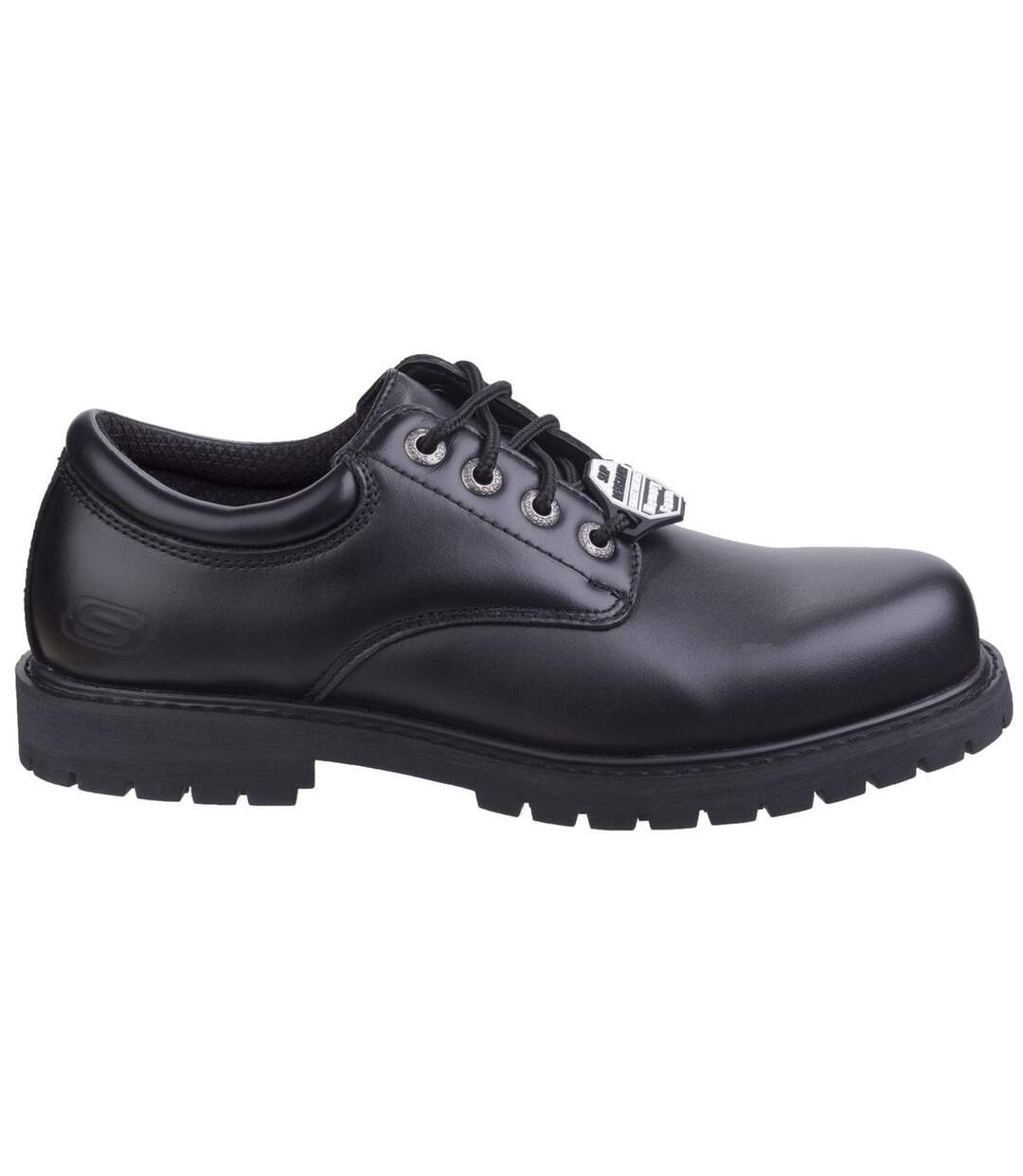 Skechers Mens Cottonwood Elks SR Shoes (Black) - UTFS4892-3
