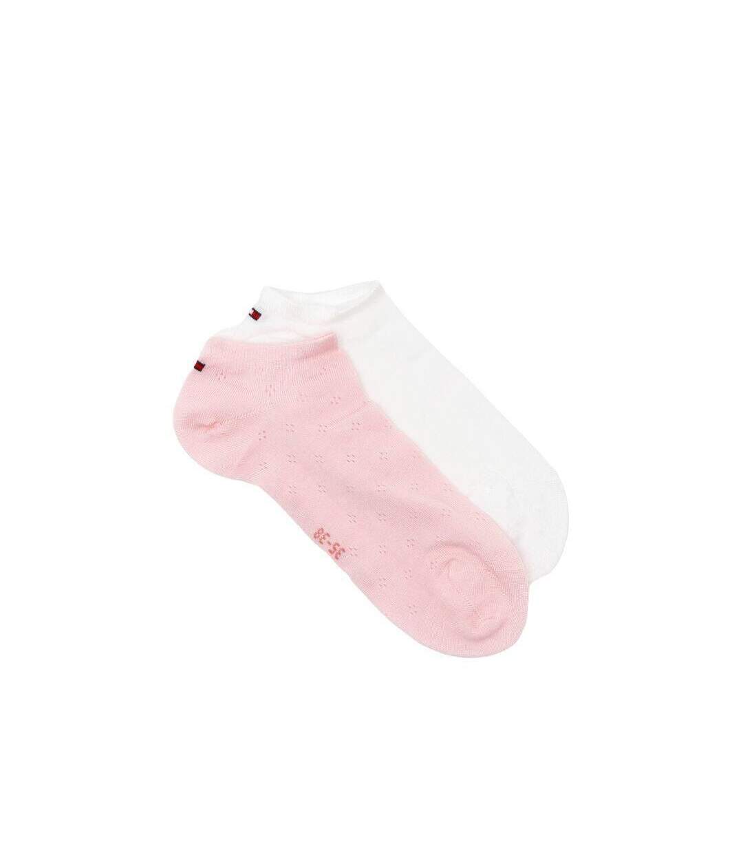 Socquettes Femme Blanc Rose Tommy Hilfiger-3