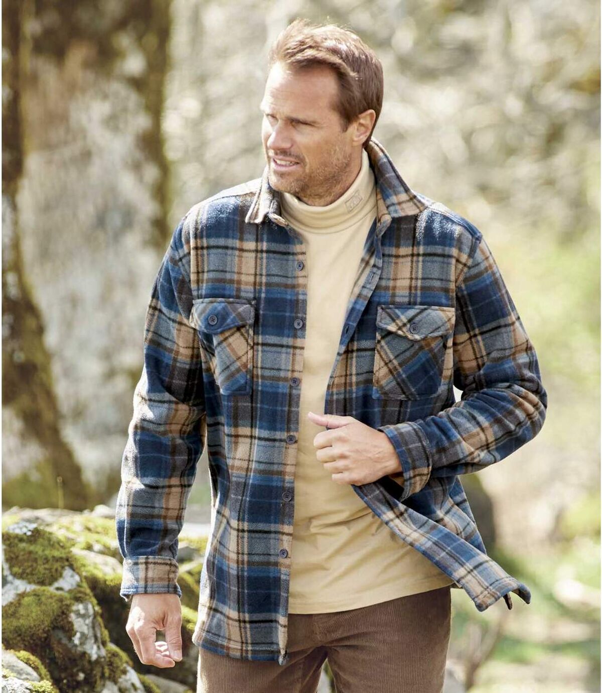 Het Highlands Forest fleece overhemd Atlas For Men