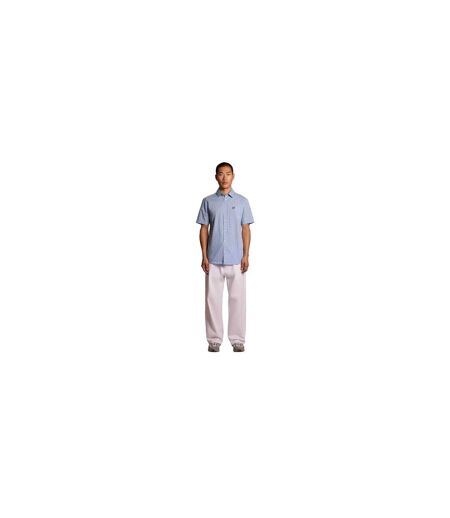 Chemise Manches Courtes Motif/style À Carreaux Homme Bleu Clair À Carreaux Lyle & Scott