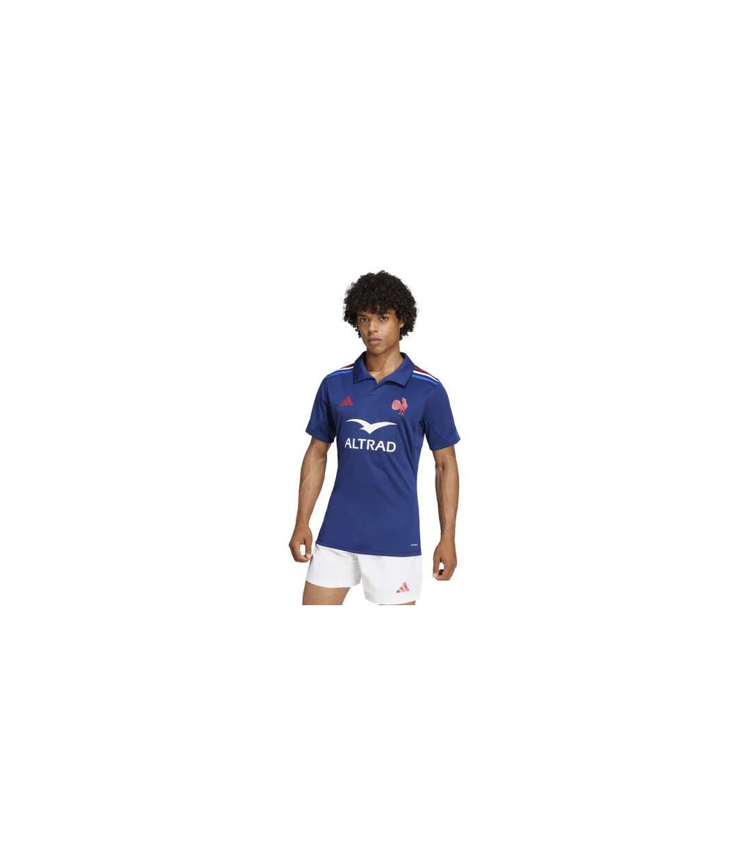 Mens France Ffr Rugby Home Jersey Dark Blue Adidas-1