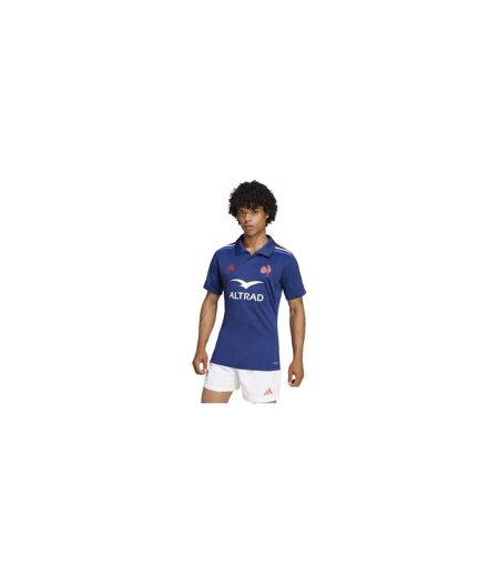 Mens France Ffr Rugby Home Jersey Dark Blue Adidas