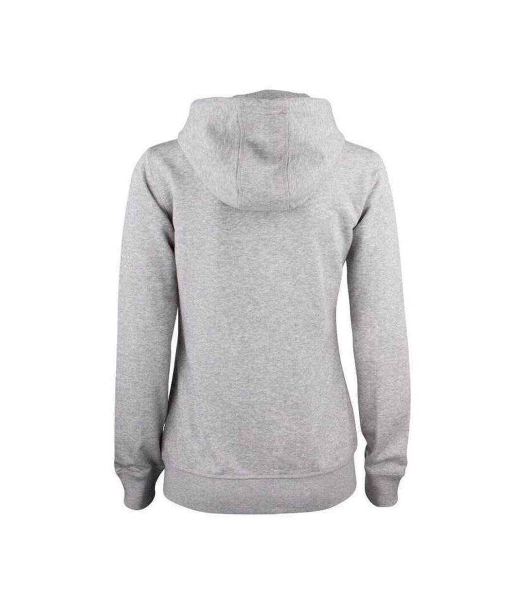 Veste À Capuche Premium Femme Gris Chiné Clique-2
