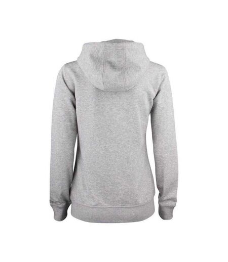 Veste À Capuche Premium Femme Gris Chiné Clique