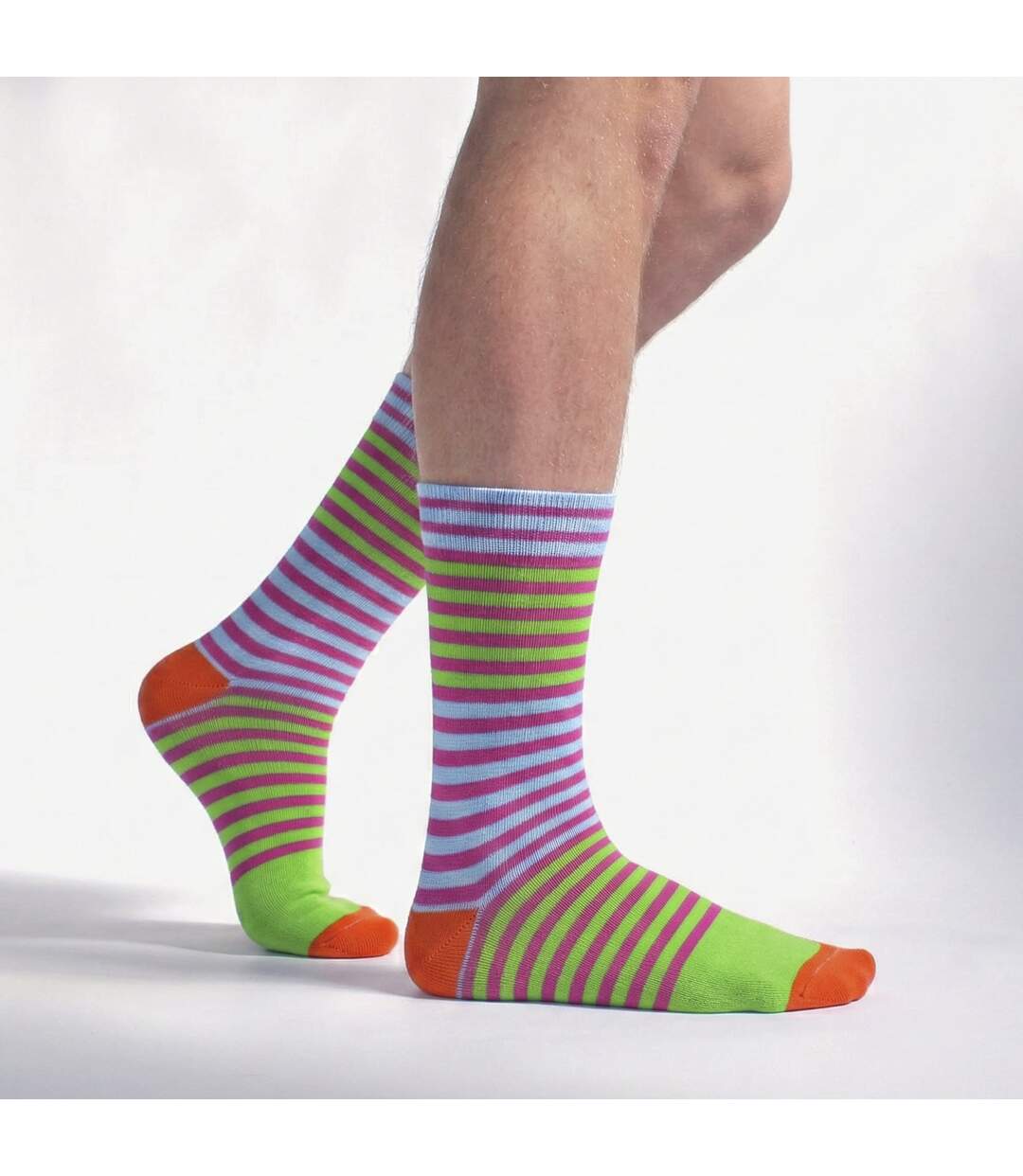 Mencap Mens Novelty Cotton Socks | Colourful Striped Slogan Fun Gift-3