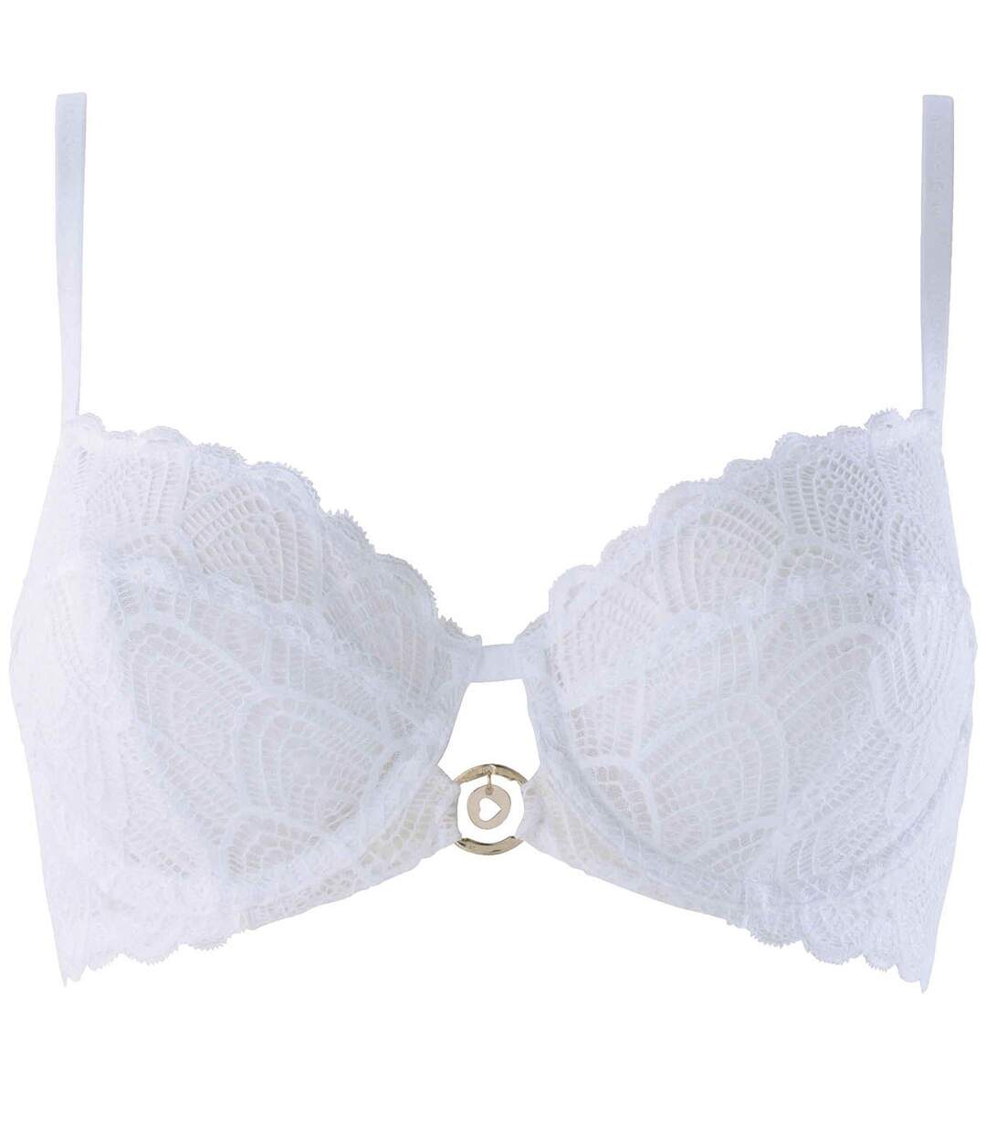 Soutien-gorge armature blanc Justine dentelle